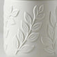 Luxury Ceramic Bath Accessories Set of 4 Pieces – Soap Dispenser, Soap Dish & Tumbler | Embossed Floral Design | Modern Bath Organizer Set | Durable & Easy to Clean Bath Set