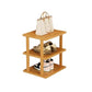 STAR WORK Wooden Shoe Rack Tall & Stackable | Space-Saving Organizer (SINGLE)