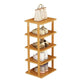 STAR WORK Wooden Shoe Rack Tall & Stackable | Space-Saving Organizer (SINGLE)