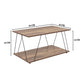 Metal Frame Tepoy with Elegant Wooden Top – Modern Center Table with Sturdy Support & Spacious Storage Shelf for Living Room, Drawing Room & Balcony (Wire TEPOY)