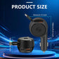81W Super Fast Car Charger with 1.8m Coiled Type C Cable, Triple Port (PD 48W Cable + PD 33W + QC 18W) Adapter for iPhone 17/16/15,Android Smartphones, iPad, Pixel, 12V-24V (Black - 81W)