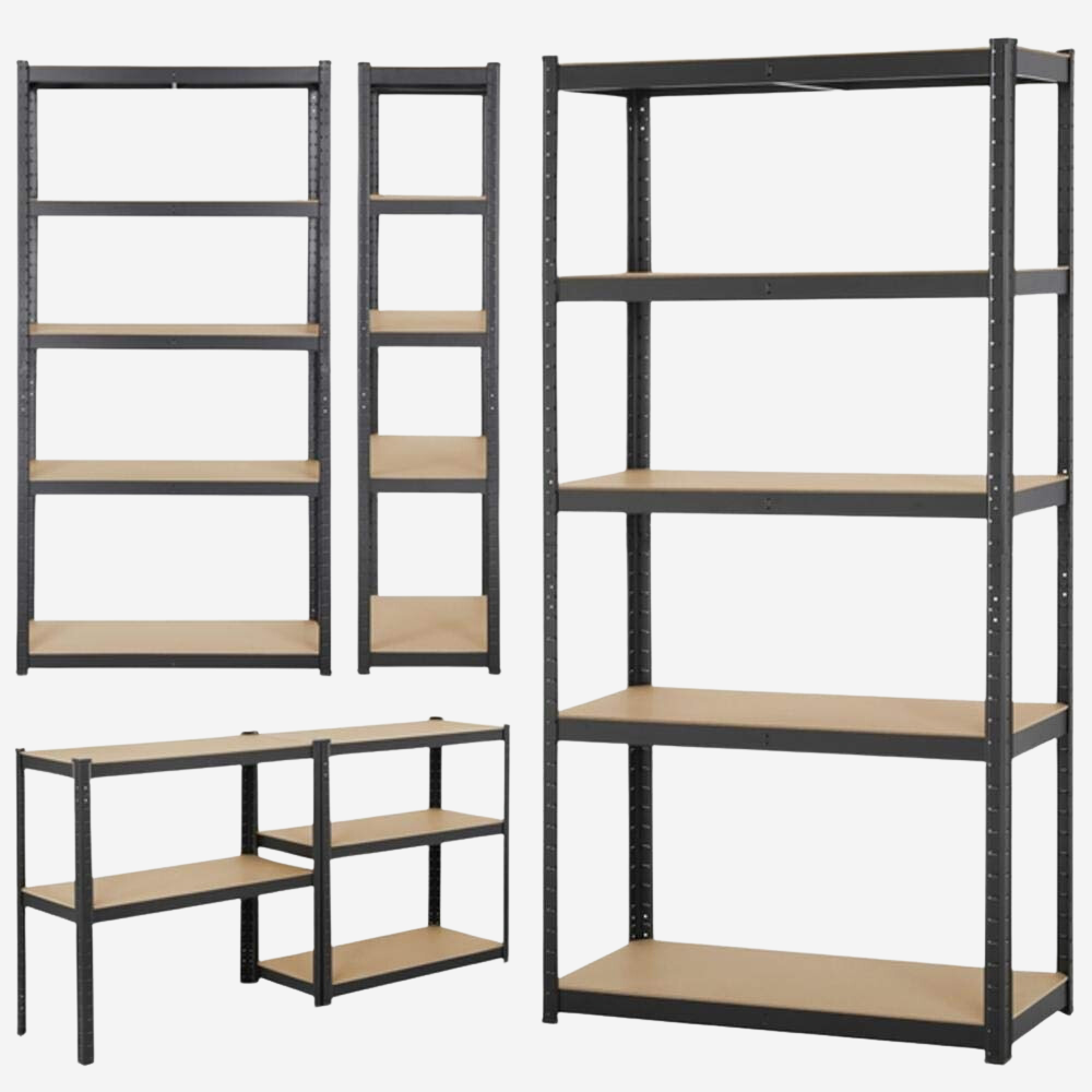 5-Tier Stand Shelf Rack Organizer Turn-N-Tube Space Saving Side Table