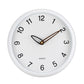 Silent Non Ticking Quality Quartz Battery Operated Easy to Read Decorative Modern Design Glass, Plastic Wall Clock (MATT White)