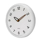 Silent Non Ticking Quality Quartz Battery Operated Easy to Read Decorative Modern Design Glass, Plastic Wall Clock (MATT White)