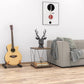 Walnut Finish Wooden End Table with Modern Metal Frame – Stylish, Sturdy & Space-Saving Side Table for Living Room, Bedroom, Décor, Books, Plants & Home Display. (Wire END Table)