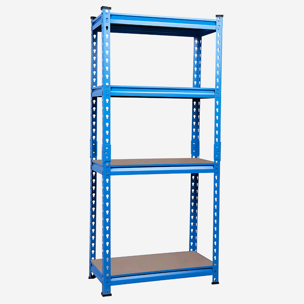 Racking Adjustable Shelves 4-Tier Storage Rack - Sky Blue