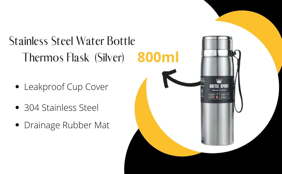 800ml Stainless Steel Water Bottle
