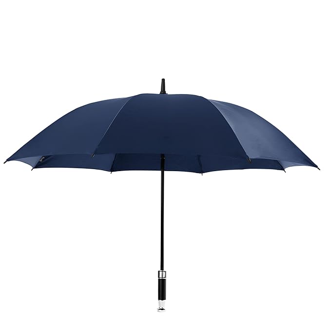 STAR WORK Large Long Stick Umbrellas/Waterproof Weather Proof/Unbreakable Chaata Umbrella Automatic Open Windproof Umbrellas Portable UV Protection Rain Stick Umbrellas for Men Women with Pointer