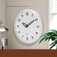 Silent Non Ticking Quality Quartz Battery Operated Easy to Read Decorative Modern Design Glass, Plastic Wall Clock (MATT White)