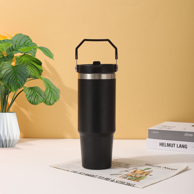 900ml Stainless Steel Vacuum Insulated Tumbler (Black)