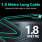 71W Super Fast Car Charger with Built-in 1.8m Coiled Type C Cable, Triple Port (PD 36W + QC 18W + PD 33W Cable) Adapter for iPhone 16/15/14, Android Smartphones, leptop,12V-24V