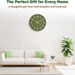 Silent Non Ticking Quality Quartz Battery Operated Easy to Read Decorative Modern Design Glass, Plastic Wall Clock (Lime Green)