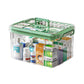 Star Work Medicine Storage Box Lockable & Portable | Small, Blue