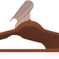 STAR WORK Plastic Hangers – Lightweight, non-slip & ultra-thin for clothes & accessories. (WHITE AND GREY)