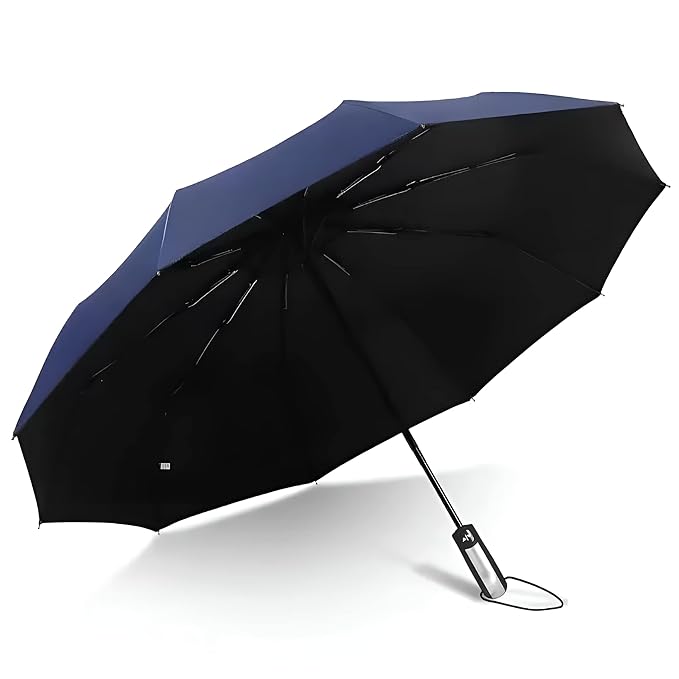 STAR WORK Umbrella for Travel - Auto Open Compact, Lightweight & Folding - Best Windproof Umbrellas for Rain, Sun & Wind UV Protection,Easy Carry for Women and Men.