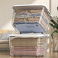 Star Work Clear Storage Box Stackable with Lid | Heavy-Duty Latches (Combo Set)