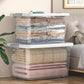 Star Work Clear Storage Box Stackable with Lid | Heavy-Duty Latches (Combo Set)