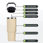 900ml Stainless Steel Vacuum Insulated Tumbler (CREAM)