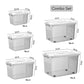 Star Work Clear Storage Box Stackable with Lid | Heavy-Duty Latches (Combo Set)