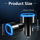 71W Super Fast Car Charger with Built-in 1.8m Coiled Type C Cable, Triple Port (PD 36W + QC 18W + PD 33W Cable) Adapter for iPhone 16/15/14, Android Smartphones, leptop,12V-24V