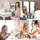 Star Work Makeup Brush Holder 360° Rotating | Multifunctional Storage (grey)