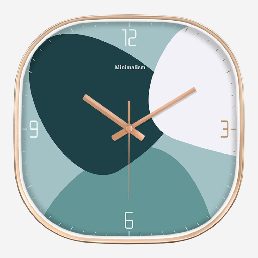 Silence non-ticking Plastic Frame Forest Square Forest Square Wall Clock