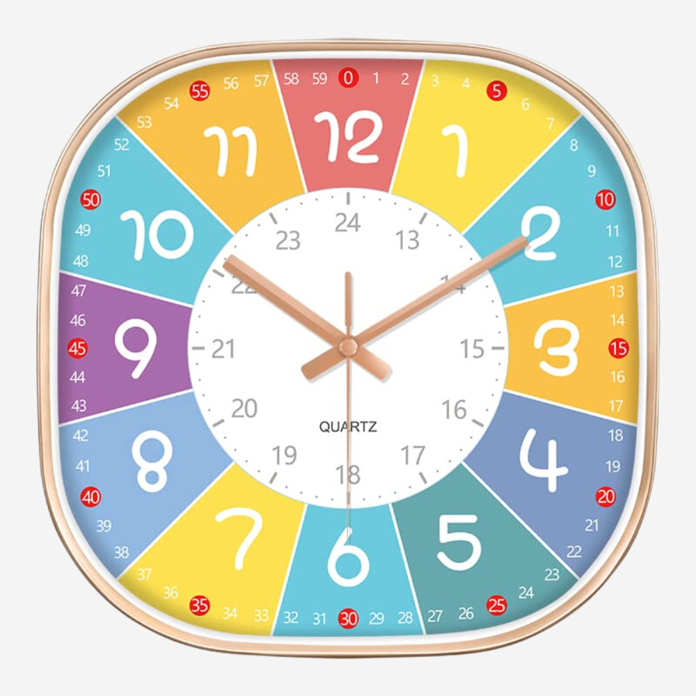 Silence non-ticking Plastic Frame Havmor Square Wall Clock
