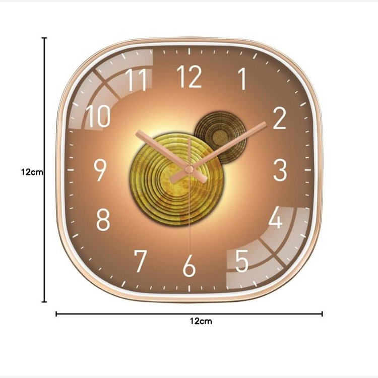 Silence Wall Clock Non-Ticking Quiet Decorative - Jupiter Square Clock