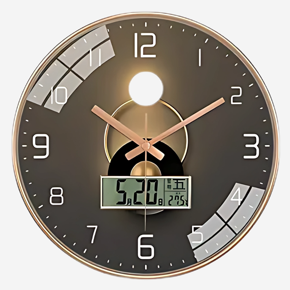 Digital Analog Wall Clock (Moon Digital)