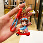 Scooty Girl Keychain With Metal Hook