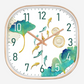 Silence non-ticking Plastic Frame White Blue Egg Clock Wall Clock