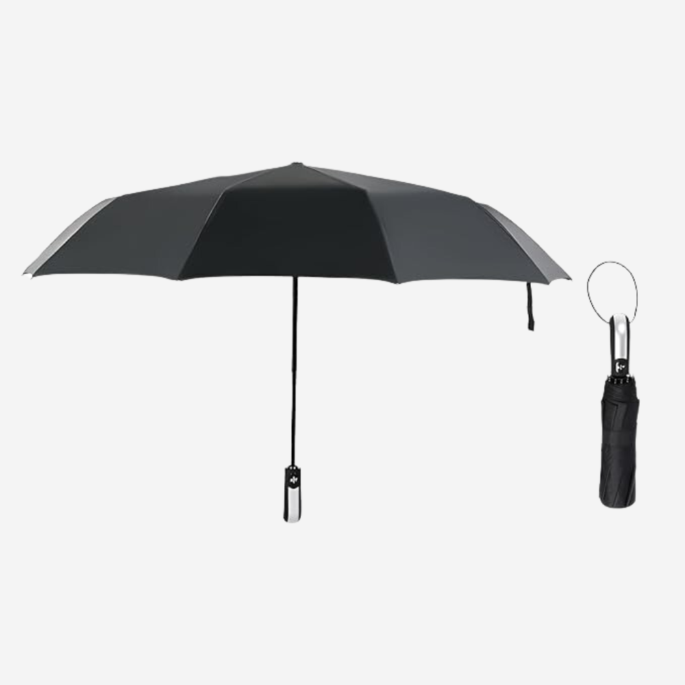 STAR WORK Umbrella for Travel Auto Open Compact, Lightweight & Folding- Best Windproof Umbrellas for Rain,Sun & Wind UV Protection,Easy Carry for Women and Men (Free Waterproof Phone Case)