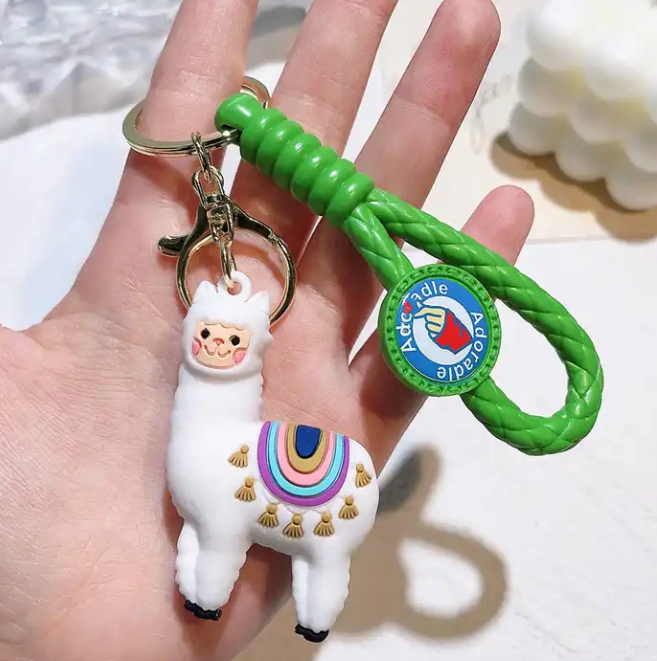 Sheep Keychain With Metal Hook