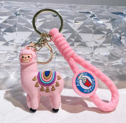 Sheep Keychain With Metal Hook