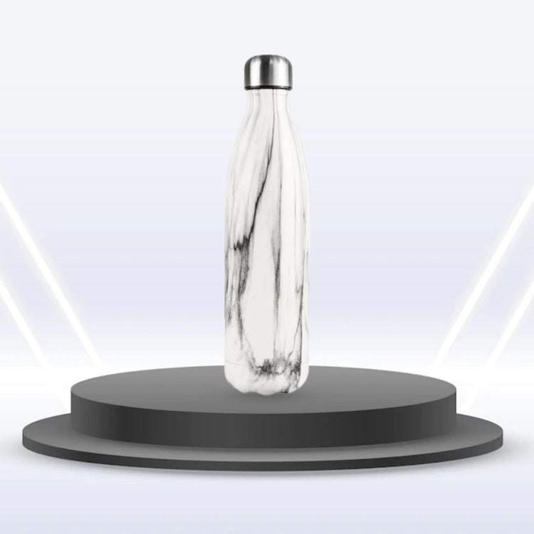 Vaccum Insulated  Thermal Water Bottle  500 ml (White Marble) - Star Work 