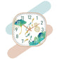 Silence non-ticking Plastic Frame White Blue Egg Clock Wall Clock