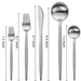 Home And Hotel Flatware & Cutlery Set  for Kitchens | Spoon Set of 05 - Star Work 