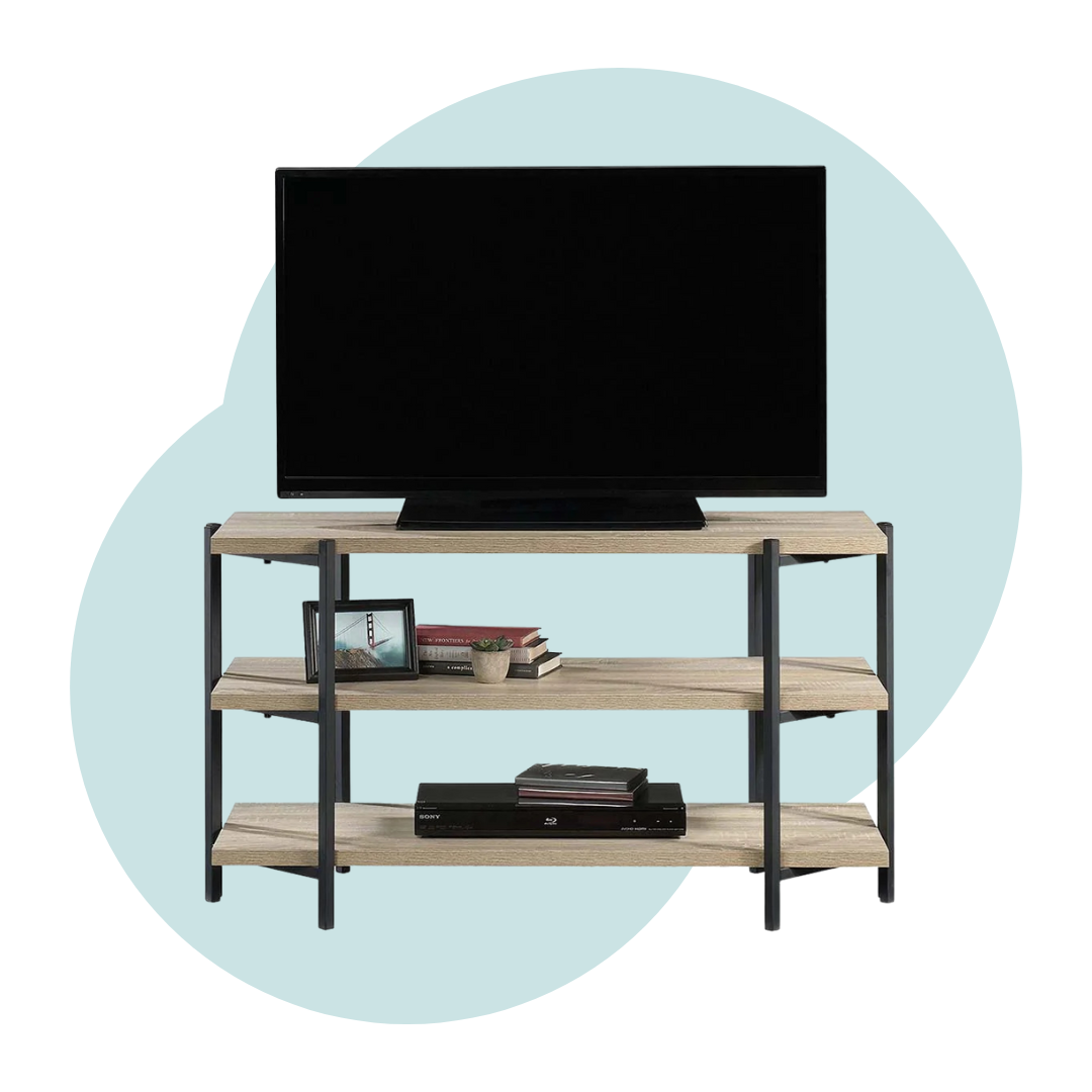 Heavy Engineering TV Table | 3-Tier Storage Shelf with Easy Assembly