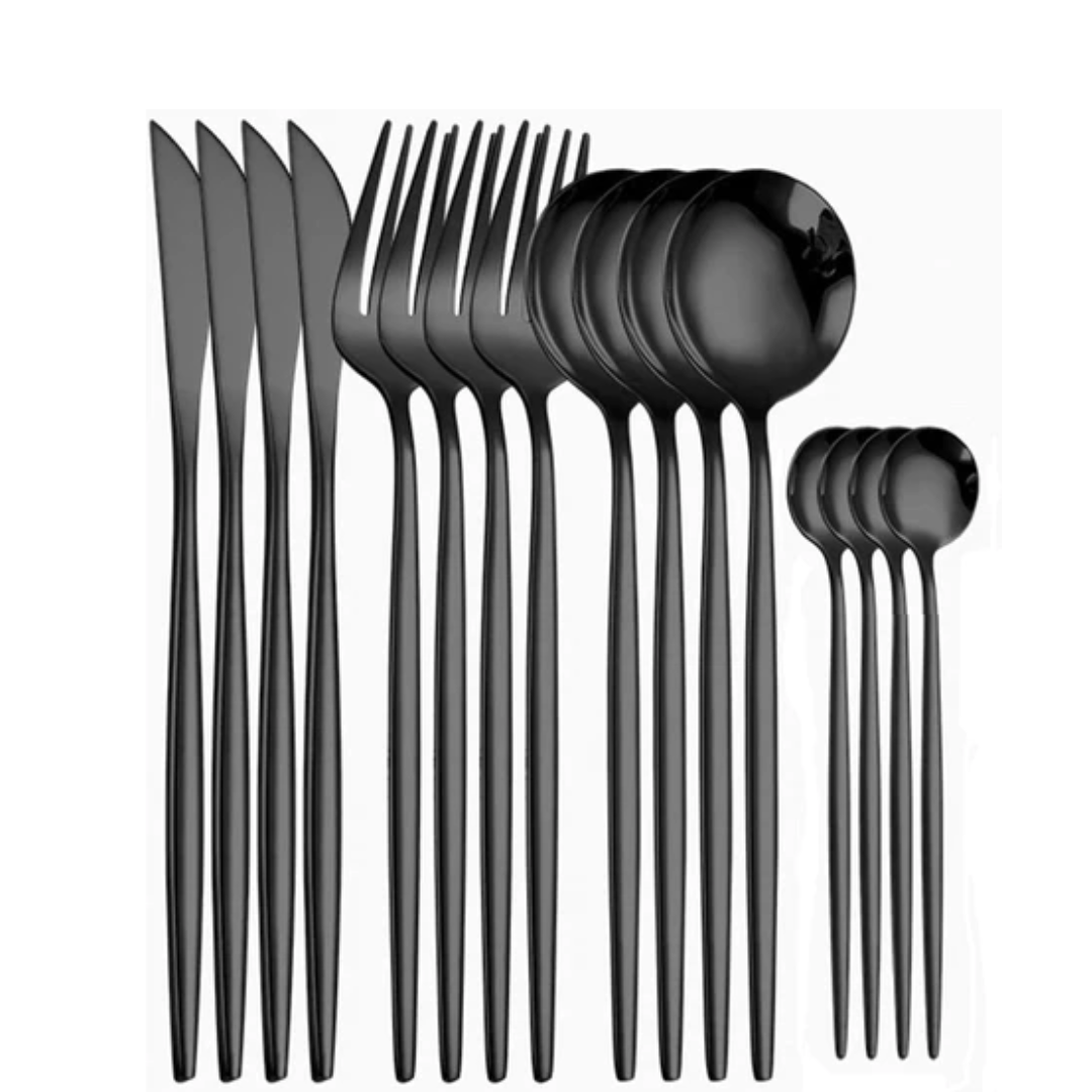 Home & Hotel Flatware & Cutlery Set for Kitchens | Spoon Set of 15 - Star Work 