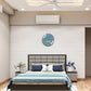 Digital Analog Wall Clock with Humidity Temperature (Blue) - Star Work 