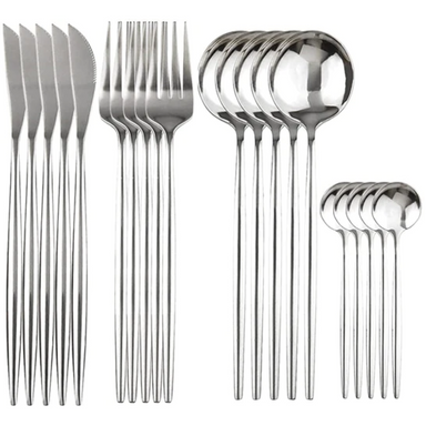 Home And Hotel Flatware & Cutlery Set  for Kitchens | Spoon Set of 20 - Star Work 