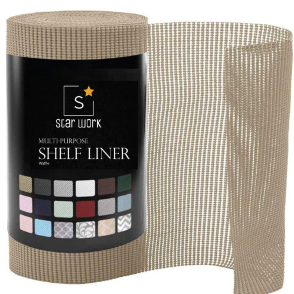 Kitchen Shelf Liner Mat | Kitchen Shelf Sheet (Dusty Fog) - Star Work 