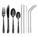 Premium Cutlery Set | Dining Table Tableware Set | Fork-Spoon-Straws - Star Work 