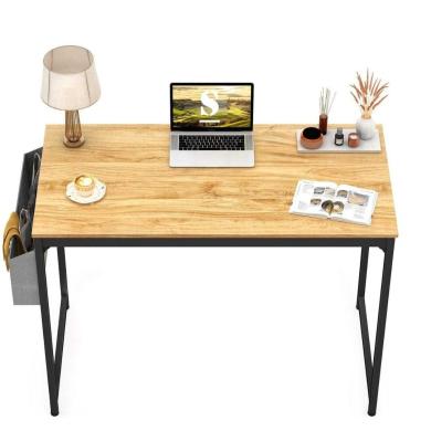Modern & Simple Style Computer Desk with Storage Bag For Office - Star Work 