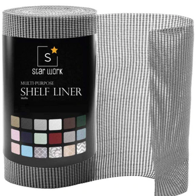 Kitchen Shelf Liner Mat | Kitchen Shelf Sheet (Stone Grey) - Star Work 