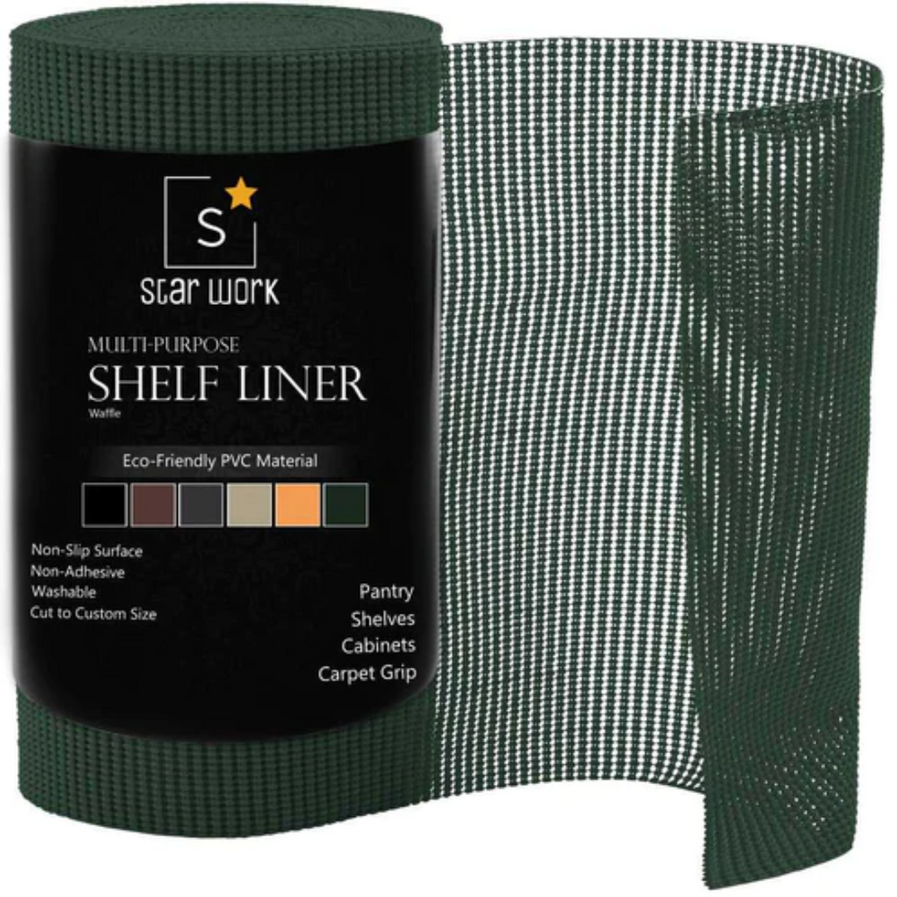 Kitchen Shelf Liner Mat | Kitchen Shelf Sheet (Green) - Star Work 