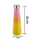Colour Coated Stainless Steel Vacuum Insulated Water Bottle - Star Work 