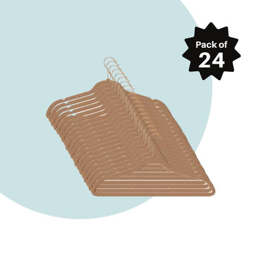 HOME-IT 50 PACK CLOTHES HANGERS CHOCOLATE VELVET HANGERS CLOTHES