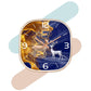 Silence non-ticking Plastic Frame Thor Deer Square Wall Clock