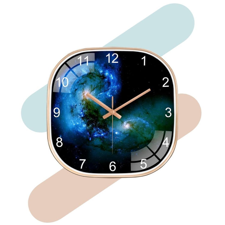 Silence non-ticking Plastic Frame Infinity Square Wall Clock